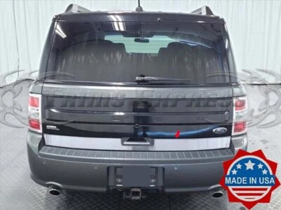 Ajuste: Ford Flex 2009-2019 tapa maletero parachoques puerta moldura cubierta acero inoxidable Foto 1 de 2