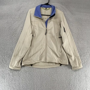 Ibex Jacket Womens Medium Beige ClimaWool Softshell Merino Wool Blend Outdoor - Picture 1 of 10
