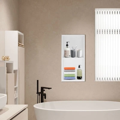 Shower Niche 12*24 In 2-layers Wall-inserted For Shower Bathroom - Image 1 of 4