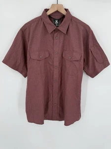Vertx Shirt Men’s XL Red Short Sleeve Snap Button Tactical Stretch Performance - Picture 1 of 4