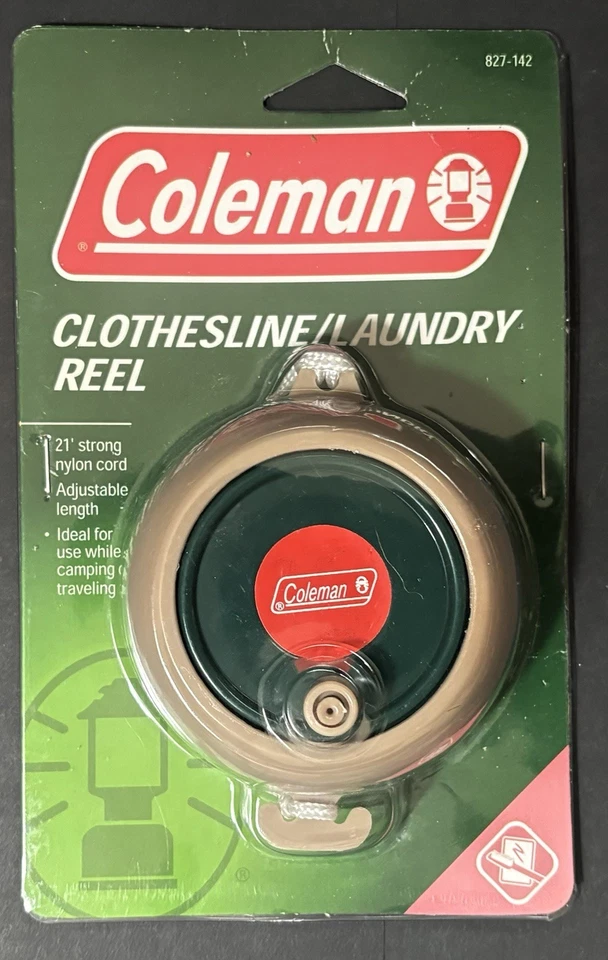 Colemanclothesline Laundry Reel Retractable 21ft Nylon Cord Adjustable