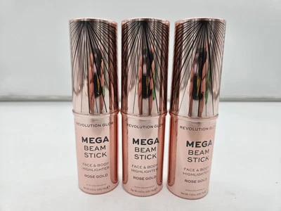 3x Revolution Glow Mega Beam Stick Face and Body Highlighter Rose Gold 0.63 oz - Image 1 of 4