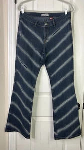 Baby Phat Fashion Hose Damen Y2K 90s Flare Diagonal Nähte Low Rise Hip Hop Flaw - Bild 1 von 12