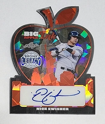 NICK SWISHER 2025 Hoja Bronx Legacy Tinta Gran Manzana Troquelada Firma Automática #d 1/1 Foto 1 de 2