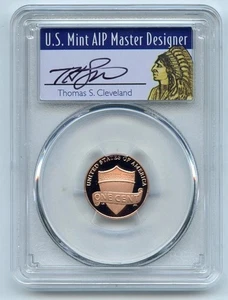 2025-S PCGS PR70DCAM Shied 1c Thomas Cleveland! (wood Box)🇺🇸💯✨brilliant - Picture 1 of 4