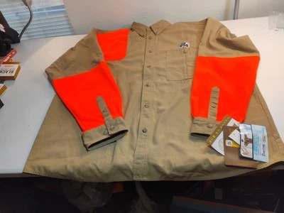 Gamehide Long Sleeve Upland Field Shooting Shirt 3XL Tan/Blaze Orange NWT - Image 1 of 4