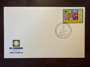 URUGUAY FDC COVER 2001 YEAR NARCOTICS DRUGS HEALTH MEDICINE STAMPS - Picture 1 of 1