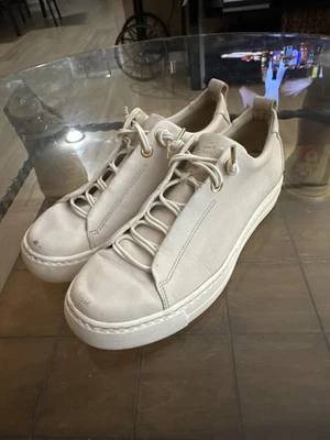 Zapatos Paul Green Para Mujer Talla 6.5 Beige Cuero Parte Superior Baja Con Cordones Tenis Informales Foto 1 de 4