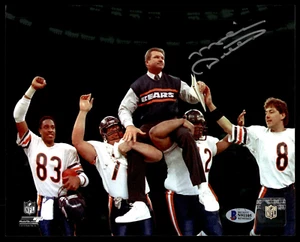 MIKE DITKA SIGNED 8X10 PHOTO WITH BAS COA - CHICAGO BEARS - Picture 1 of 1