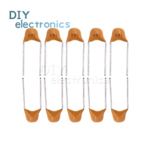 50PCS/100PCS 680PF 50V 5.08MM Condensatore Monolitico Multistrato Chip Ceramica US - Foto 1 di 4