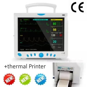 CONTEC Patientenmonitor 12.1" tragbar Herzmaschine CE-geprüft Thermodrucker - Picture 1 of 9