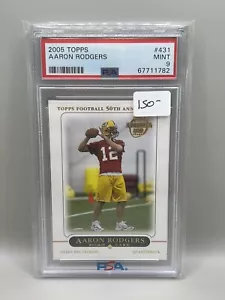 2005 Topps #431 Aaron Rodgers PSA 9 Green Bay Packers 4 TimeMVP Future HOF NFL - Bild 1 von 2
