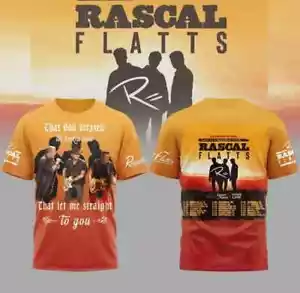 25 Years Rascal Flatts – Life Is A Highway Tour 3D T-Shirt - Picture 1 of 3