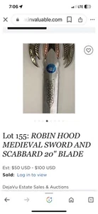 Robin Hood Sword 20” Blade. - Picture 1 of 4