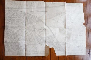 c1910 GWR SE&CR Reading Branch OS Railway Map - Picture 1 of 7
