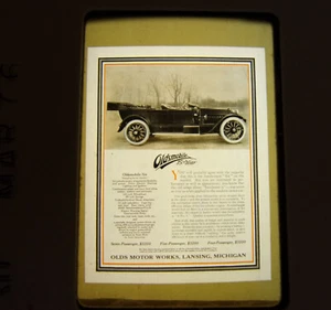 1913 Oldsmobile Olds Vintage 35MM Slide Advertising Ad Automobilia Promo - Picture 1 of 4