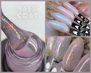Saga Royal Base Coat Flake Cover Glitter Coat  9 ml Nail art