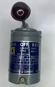 NEW SQUARE D 2601 TYPE AG-3 FORWARD and REVERSING DRUM SWITCH NEW - Picture 1 of 12