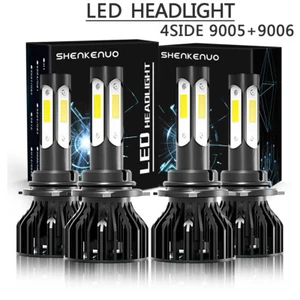 Xenon White LED Headlights Bulbs Kit For GMC Sierra 1500 2500HD 3500 1999-2006 - Picture 1 of 11