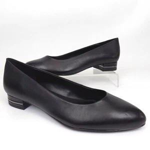 NEW! Bandolino Lorya Low Heel Pumps Women's Shoes Size 6.0 M, Black Leather - Picture 1 of 11