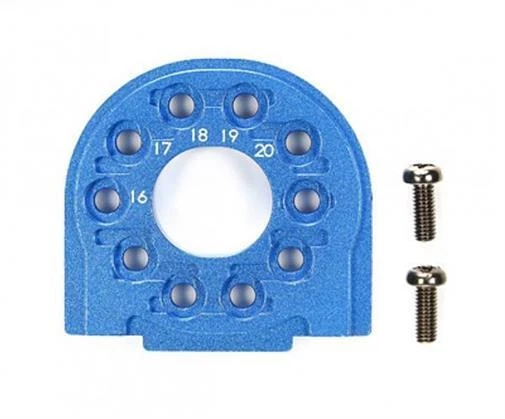 TAMIYA TT-02/B Support De Moteur En Aluminium Anodisé Bleu / 300054558 - Photo 1/1