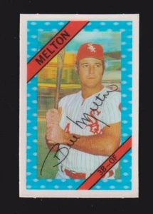 Kellogg's 1972 3-D #12 Bill Melton Chicago White Sox (sin grietas) casi nuevo A - Imagen 1 de 2