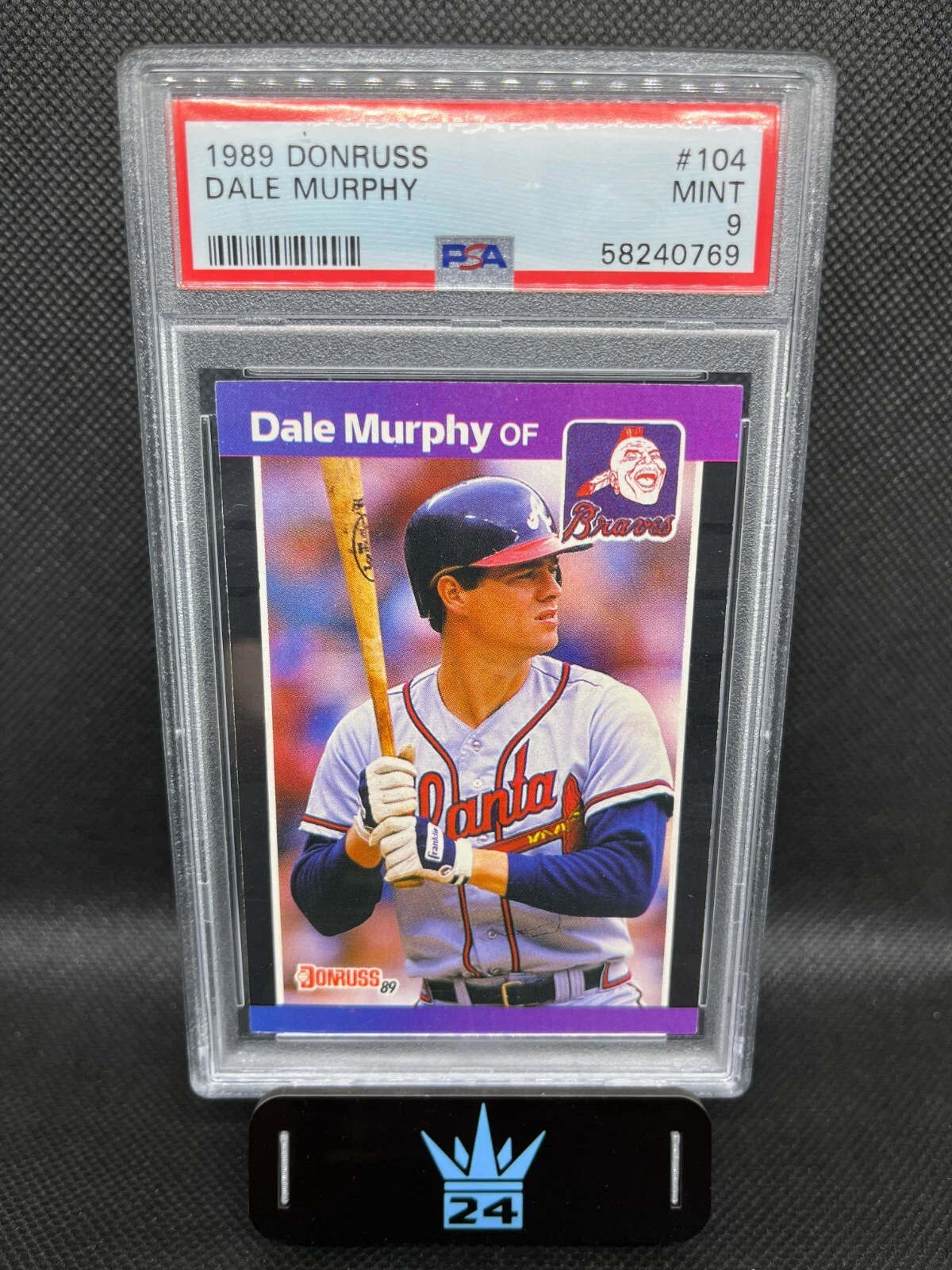 Dale Murphy 1989 Donruss #104 [Base] PSA 9 Atlanta Braves