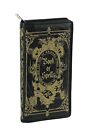 Black and Gold Book of Spells Checkbook Style Wallet Gothic Fashion