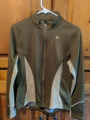 Women's Pearl Izumi Select Cycling Bike Jacket Green/tan Medium - Image 1 of 4