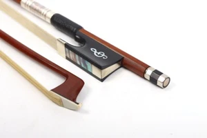 Handmade Violin Bow 4/4 Full Size Brazilwood Ebony Frog Horse Hair well Balance - Picture 1 of 7