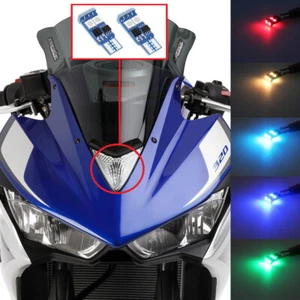 For Yamaha YZF R3 RGB LED Headlight Pilot Park Lights T10 LED Bulbs 2014-2018 - Picture 1 of 7