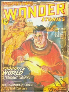 Thrilling Wonder Stories Winter 1946 Murray Leinster Frank Belknap Long - Imagen 1 de 2