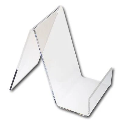 EPOSGEAR 5 Small Clear Perspex Acrylic Plastic Book Plate Retail Display Stand Holder