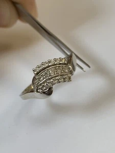 ARTCARVED 14k White Gold Round .54CT Solitaire Accent Engagement Ring 11 - Picture 1 of 9
