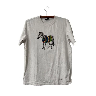 Camiseta Paul Smith Meninos Zebra Estampa Gráfica Multicolorida Manga Curta Tamanho Médio - Imagem 1 de 4