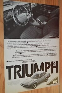 ★★1975 TRIUMPH TR7 ORIGINAL ADVERTISEMENT AD PRINT 75 TR 7 