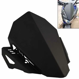Windshield Windscreen Wind Shield Protector Black For YAMAHA FZ07 MT-07 2018- - Foto 1 di 8