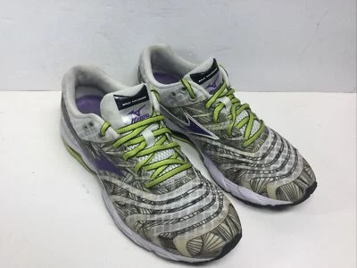 Mizuno Wave Sayonara U4ic Womens Running Shoes Size 8 Sneakers White Lime - Image 1 of 4