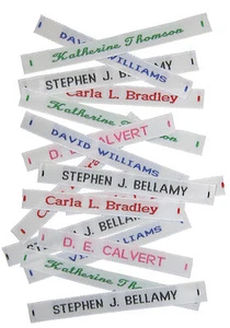 144 Woven Name Tapes/Labels for School Uniform Name Tags for back to school - Picture 1 of 10