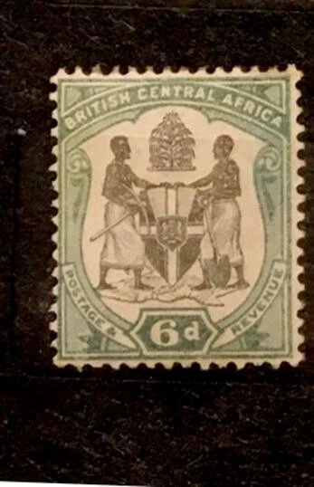Estampilla 1897 British Central Africa Arms of the Protectorado 6d como nueva SG 46 60,00 £ Foto 1 de 1