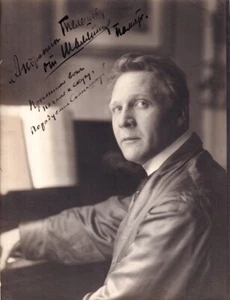 Bajo de ópera FEODOR CHALIAPIN autografiado estelar Gerschel de París fotografía - Imagen 1 de 1