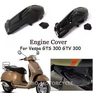 Engine Cover Scooter Transmission Guard Cover Heat Shield For Vespa GTS GTV 300 - Picture 1 of 17