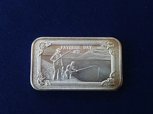 1973 Mother Lode Mint Father's Day MLM-38 Silver Art Bar E4309 - Picture 1 of 4