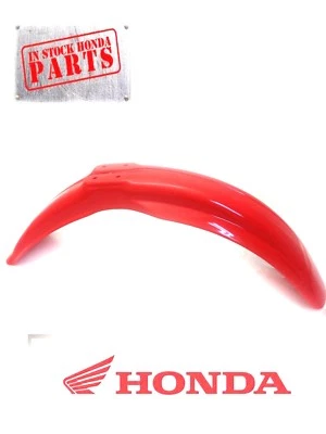 New Genuine Honda Front Fender 83-91 CR125 CR250 CR480 CR500 Red - Image 1 of 3