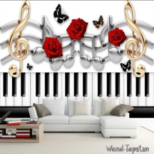 Fotomural no tejido papel pintado murales moda 3D música tema 2309 - Imagen 1 de 3