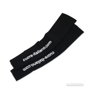 Pissei CUORE ITALIANO SuperRoubaix Fleece Radfahren Armstulpen: SCHWARZ - Bild 1 von 1