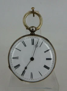 Offene Herrentaschenuhr Th. Geissman Giessen Silber um 1880 (69271) - Bild 1 von 12