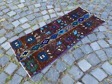 Patchwork rug,Bohemian rugs, Runner rug, Handmade rug,Turkish rug | 1,5 x 3,7 ft