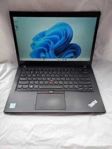 Lenovo ThinkPad T480s 14" Intel i5-8250U 1.6GHz 16GB RAM 256GB SSD Win 11 Pro - Picture 1 of 8