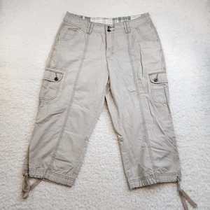 Riders Lee Cargo Capri Cropped Hose 12 M Beige Khaki Wandern Aktiv Freizeit - Bild 1 von 11